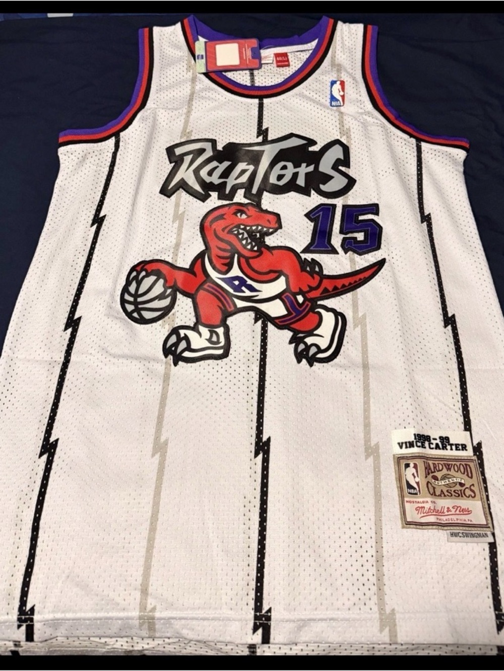 Toronto Raptors Vince Carter Classic Jersey Large